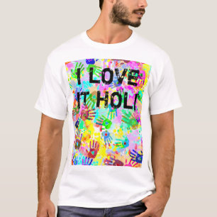 holiES - handen spatten gekleurd grijppatroon 2 T-shirt