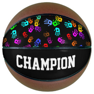 holiES - handgekleurd patroon 1 + uw achtergrond. Mini Basketbal