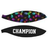 holiES - handgekleurd patroon 1 + uw achtergrond. Mini Basketbal (Panelen)