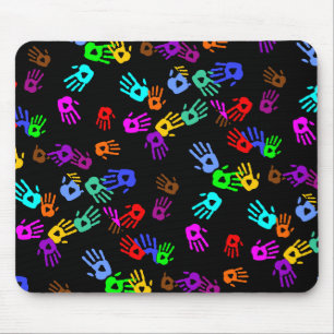 holiES - handgekleurd patroon 1 + uw achtergrond. Muismat