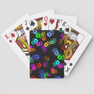 holiES - handgekleurd patroon 1 + uw achtergrond. Pokerkaarten