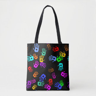 holiES - handgekleurd patroon 1 + uw achtergrond. Tote Bag