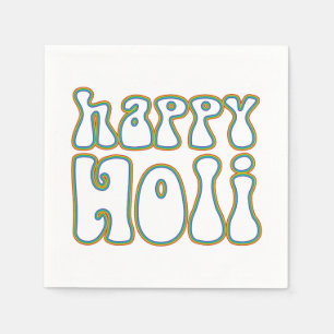 holiES - HAPPY HOLI simpelweg gekleurd overzicht 1 Servet