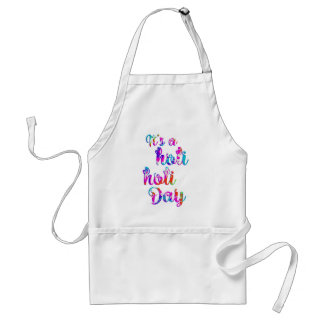 holiES - HET IS EEN HOLI FEESTDAG + jouw achtergr. Standaard Schort