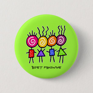 holiES - HOLI BEST FRIENDS + uw ideeën Ronde Button 5,7 Cm