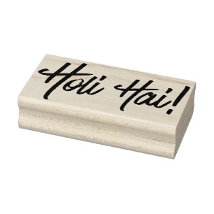 Holies - HOLI HAI - typografie + uw ideeën Rubberstempel