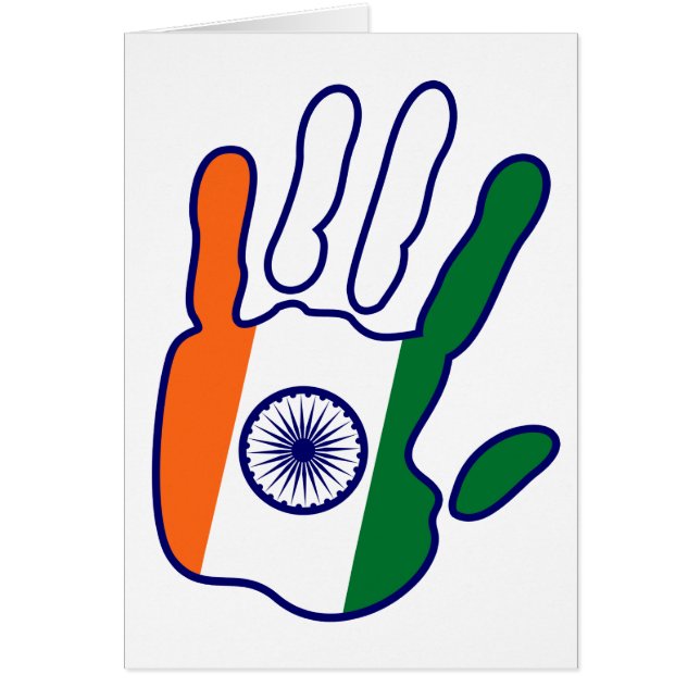 holiES - India Vlag Hand (Voorkant)