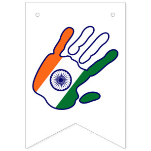 holiES - India Vlag Hand Vlaggetjes