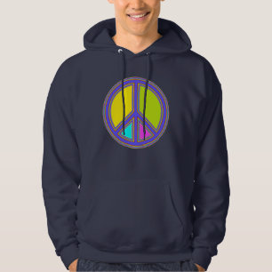 holiES - kleurrijk PEACE-teken + uw ideeën Hoodie