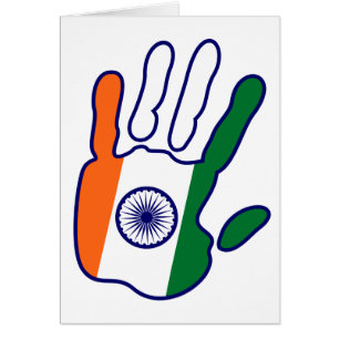 holiES - Main du drapeau indien
