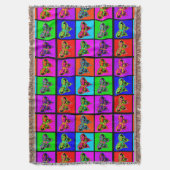 holiES - Psychedelic Butterflies Mosaic Deken (Voorkant Verticaal)