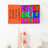 holiES - Psychedelic Butterflies Mosaic Spandoek (Insitu)