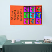 holiES - Psychedelic Butterflies Mosaic Spandoek (Beurs)