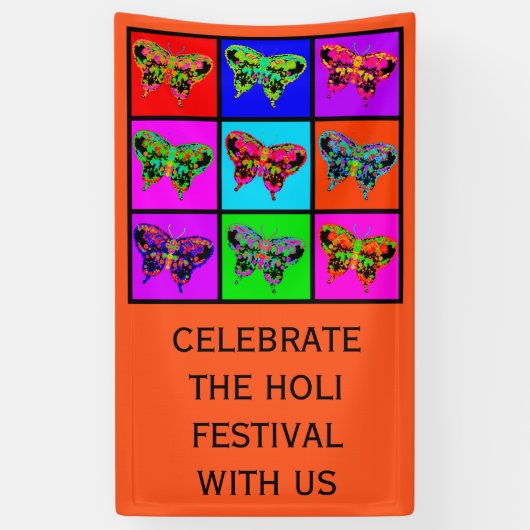 holiES - Psychedelic Butterflies Mosaic Spandoek (Verticaal)