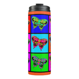 holiES - Psychedelic Butterflies Mosaic Thermosbeker