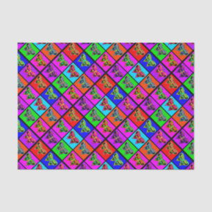holiES - Psychedelic Butterflies Mosaic Tissuepapier