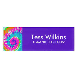 holiES - Spiral batik Style Naambadge