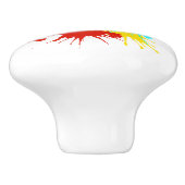 holiES - Splashes 2 + uw ideeën Keramische Knop (Zijkant)