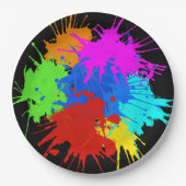 holiES - Splashes 2 + uw ideeën Papieren Bordje (Voorkant)