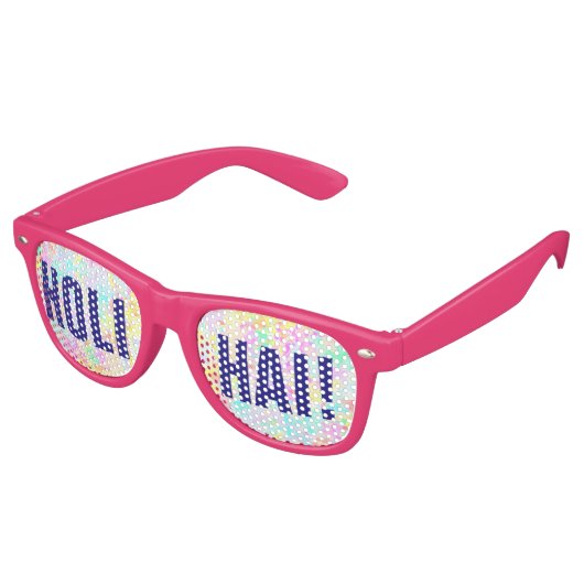 holiES - Splashes naadloos patroonpastel 1 Retro Zonnebril (Gekanteld)