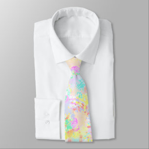 holiES - Splashes naadloos patroonpastel 1 Stropdas