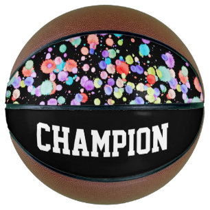 holiES - Splatter multicolored 1 + uw backgr. Basketbal