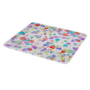 holiES - Splatter multicolored 1 + uw backgr. Snijplank