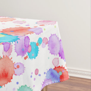holiES - Splatter multicolored 1 + uw backgr. Tafelkleed