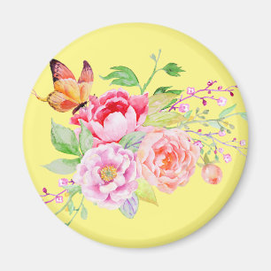 holiES - Waterverf Spring Flowers Bouquet 2 Magneet