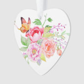 holiES - Waterverf Spring Flowers Bouquet 2 Ornament (voorkant)