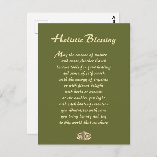 Holistic Blessing Briefkaart (Voorkant / Achterkant)