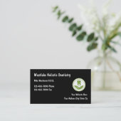 Holistic Dentistry Modern Logo Cartes de visite (Debout devant)