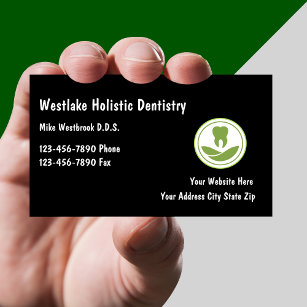 Holistic Dentistry Modern Logo Cartes de visite