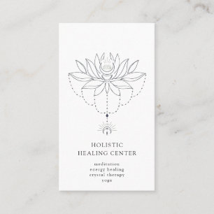 Holistic Healing Lotus Flower Visitekaartje