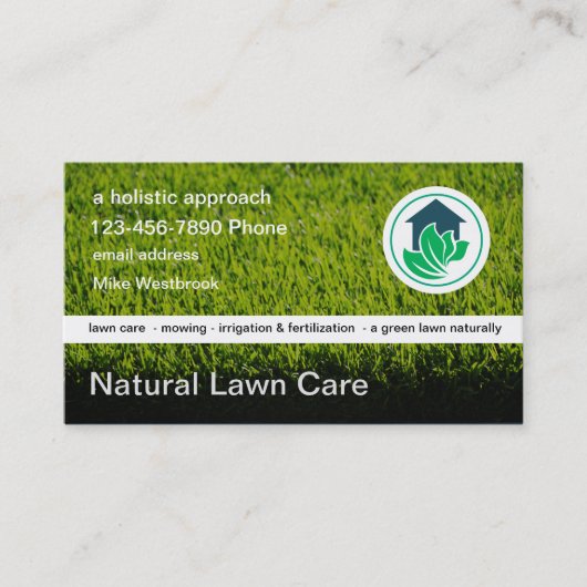 Holistic Lawn Care Visitekaartje (Voorkant)