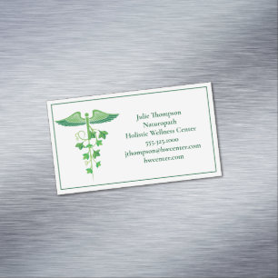 Holistic Medicine Wellness Centre Naturopath Green Magnetisch Visitekaartje