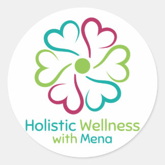 Holistic Wellness Ronde Sticker
