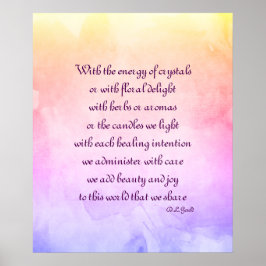 Holistisch gedicht poster