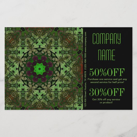 holistisch gezondheidsmassagetherapeut Yoga Mandal Flyer (Voorkant)