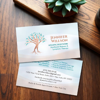 Holistisch Therapeute Massage & Welzijn Visitekaartje