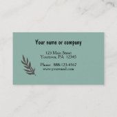 Holistische diergeneeskunde visitekaartje (Achterkant)