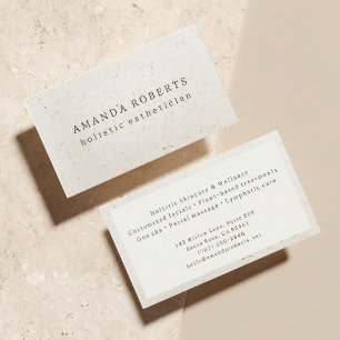 Holistische Estheetiker Natuurlijke Beige Beauty S Visitekaartje