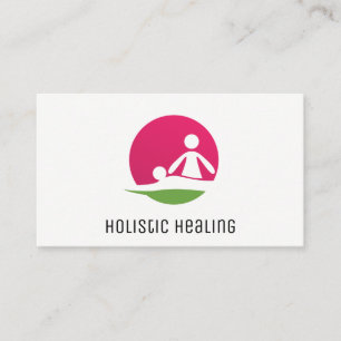 Holistische Geneeskunde Logo Massage Visitekaartje