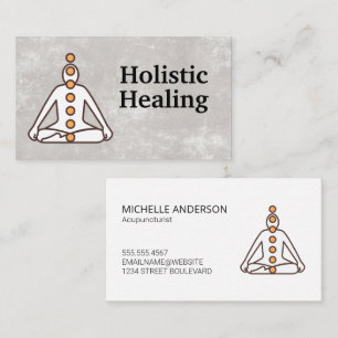 Holistische Genezing Yoga Zitpositie Chakras Visitekaartje
