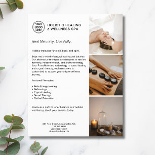 Holistische Gezondheidstherapeut Promotie Zakelijk Flyer