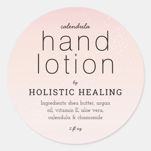 Holistische Healing Spa Product Sticker Label (Voorkant)