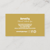 Holistische hemelse zon & maan visitekaartje (Achterkant)