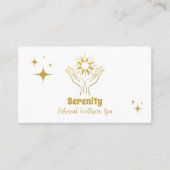 Holistische hemelse zon & maan visitekaartje (Voorkant)