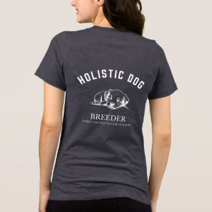 Holistische hondenfokker - Vrouwen Wit Design Tri-Blend Shirt