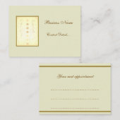 Holistische ontwerpbenoeming afsprakenkaartje (Voorkant / Achterkant)